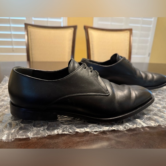 Authentic Balenciaga Black Leather Lace Up Dress Shoes Size 45 / US 12 - Picture 3 of 16